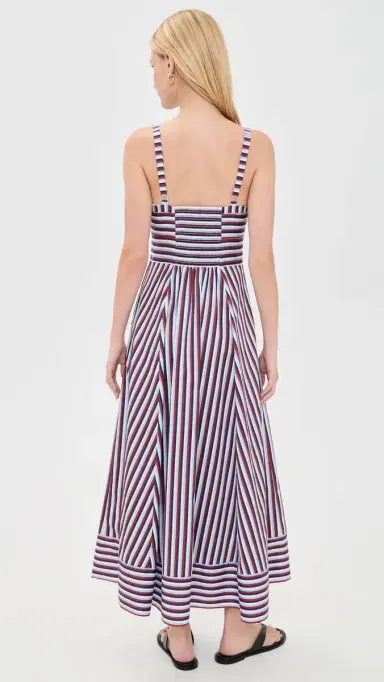 Hill House Home The argot Midi Dress Red/White/Blue Stripe | Thumbnail 3 Hill House Home The argot Midi Dress Red/White/Blue Stripe | Thumbnail 3
