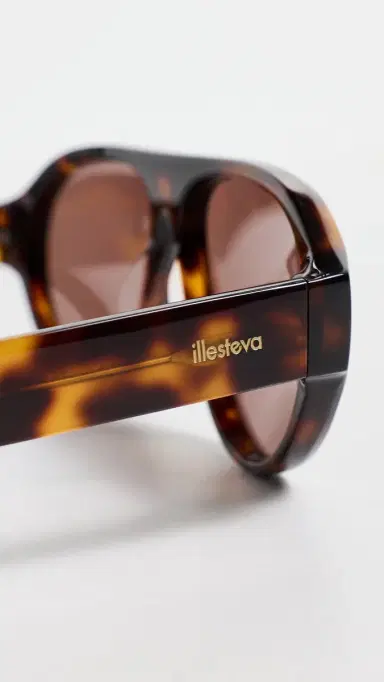 Illesteva Telluride Sunglasses Havana W/ Brown Lenses One Size | Thumbnail 5 Illesteva Telluride Sunglasses Havana W/ Brown Lenses One Size | Thumbnail 5