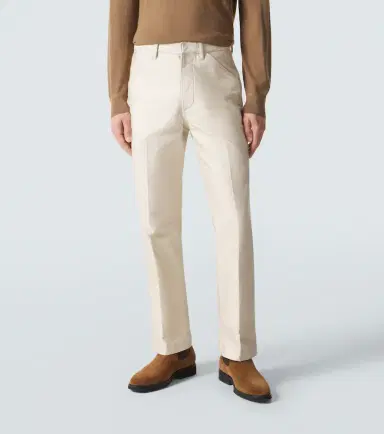 Tom Ford Cotton satin straight pants | Thumbnail 3 Tom Ford Cotton satin straight pants | Thumbnail 3