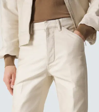 Tom Ford Cotton satin straight pants | Thumbnail 4 Tom Ford Cotton satin straight pants | Thumbnail 4