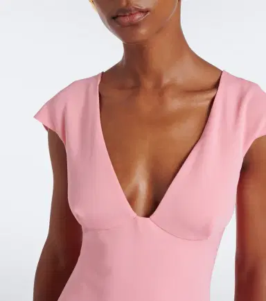 Stella McCartney Frill trim midi dress | Thumbnail 2 Stella McCartney Frill trim midi dress | Thumbnail 2
