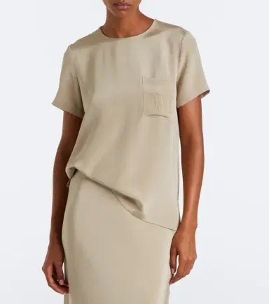 Max Mara Logo silk top | Thumbnail 5 Max Mara Logo silk top | Thumbnail 5