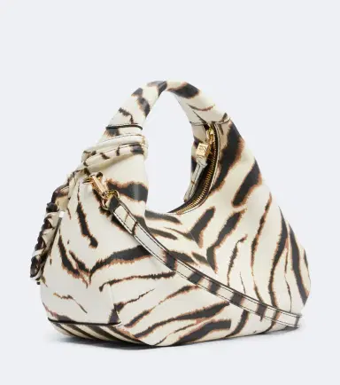 Ganni Mini zebra-printed top-handle bag | Thumbnail 2 Ganni Mini zebra-printed top-handle bag | Thumbnail 2