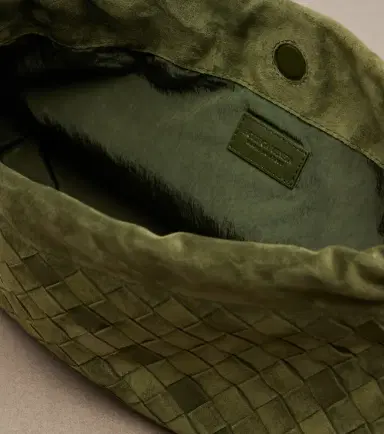 Bottega Veneta Giorno Intrecciato suede crossbody bag | Thumbnail 2 Bottega Veneta Giorno Intrecciato suede crossbody bag | Thumbnail 2