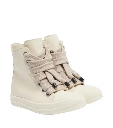 Rick Owens Jumbolace leather sneakers | Thumbnail 1 Rick Owens Jumbolace leather sneakers | Thumbnail 1