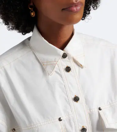 Versace Denim shirt dress | Thumbnail 4 Versace Denim shirt dress | Thumbnail 4