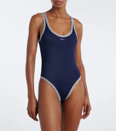 Versace Greca logo embroidered swimsuit | Thumbnail 2 Versace Greca logo embroidered swimsuit | Thumbnail 2