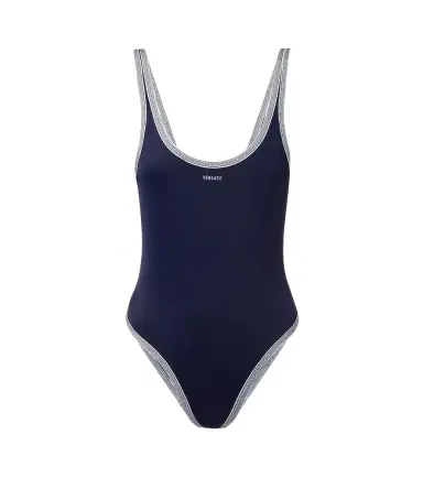 Versace Greca logo embroidered swimsuit | Thumbnail 1 Versace Greca logo embroidered swimsuit | Thumbnail 1