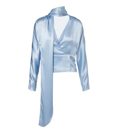 Ganni Scarf-detail blouse | Thumbnail 1 Ganni Scarf-detail blouse | Thumbnail 1