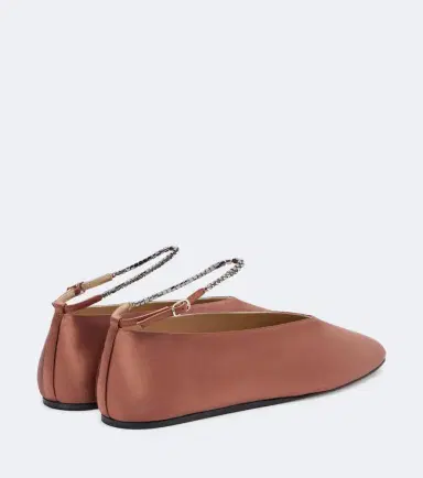 Le Monde Béryl Le Monde Béryl Olympia embellished satin ballet flats | Thumbnail 3 Le Monde Béryl Le Monde Béryl Olympia embellished satin ballet flats | Thumbnail 3