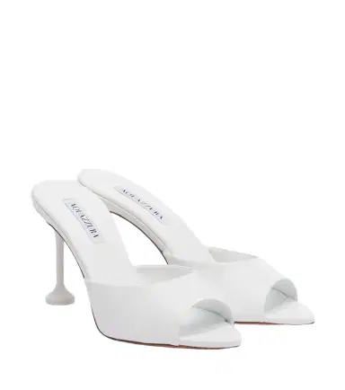 Aquazzura Bisous leather mules | Thumbnail 1 Aquazzura Bisous leather mules | Thumbnail 1