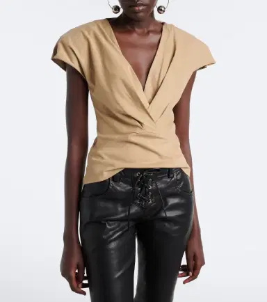 Isabel Marant Nadrine cotton jersey top | Thumbnail 3 Isabel Marant Nadrine cotton jersey top | Thumbnail 3