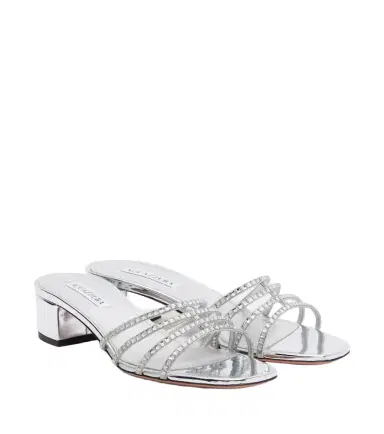 Aquazzura Sensation embellished leather sandals | Thumbnail 1 Aquazzura Sensation embellished leather sandals | Thumbnail 1