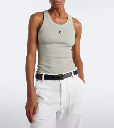 AMI PARIS Ami de Caur cotton jersey tank top | Thumbnail 3 AMI PARIS Ami de Caur cotton jersey tank top | Thumbnail 3