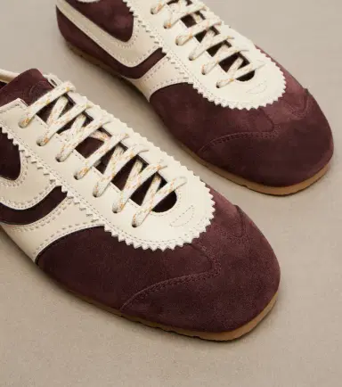 Dries Van Noten Leather-trimmed suede sneakers | Thumbnail 2 Dries Van Noten Leather-trimmed suede sneakers | Thumbnail 2