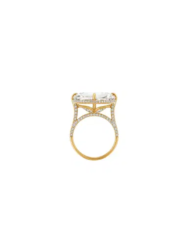 Wish Fine Jewelry 17.42ct Diamond White Topaz 18K Gold Cocktail Ring | Thumbnail 3 Wish Fine Jewelry 17.42ct Diamond White Topaz 18K Gold Cocktail Ring | Thumbnail 3