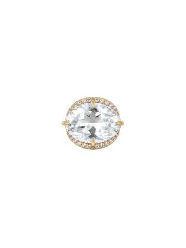 Wish Fine Jewelry 17.42ct Diamond White Topaz 18K Gold Cocktail Ring | Thumbnail 1 Wish Fine Jewelry 17.42ct Diamond White Topaz 18K Gold Cocktail Ring | Thumbnail 1