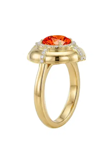 GOSHWARA Fire Opal Medallion Ring | Thumbnail 5 GOSHWARA Fire Opal Medallion Ring | Thumbnail 5