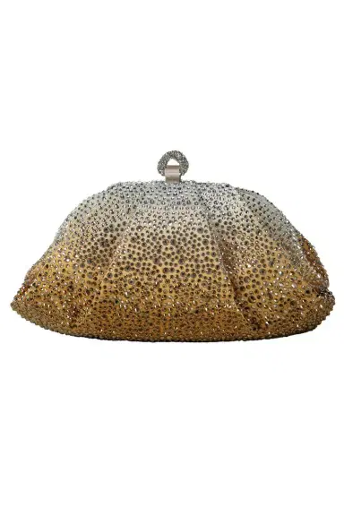 Judith Leiber Gemma Crystal Clutch - Silver Golden | Thumbnail 1 Judith Leiber Gemma Crystal Clutch - Silver Golden | Thumbnail 1