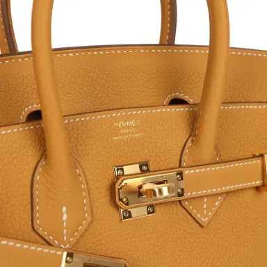 HERMÈS Hermes Birkin 25 Naturel Sable Togo Gold Hardware | Thumbnail 7 HERMÈS Hermes Birkin 25 Naturel Sable Togo Gold Hardware | Thumbnail 7