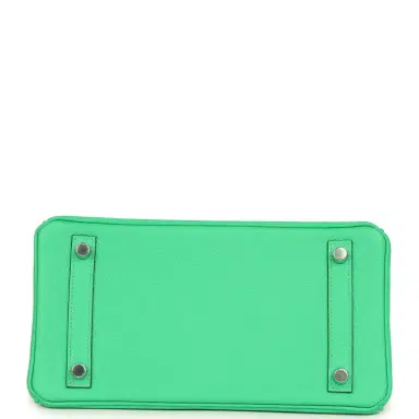 HERMÈS Hermes Birkin 25 Vert Comics Togo and Matte Alligator Touch Palladium Hardware | Thumbnail 6 HERMÈS Hermes Birkin 25 Vert Comics Togo and Matte Alligator Touch Palladium Hardware | Thumbnail 6
