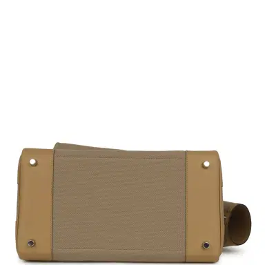 HERMÈS Hermes Birkin 35 Cargo Beige Marfa Toile Goeland Canvas, Poussiere Swift Palladium Hardware | Thumbnail 7 HERMÈS Hermes Birkin 35 Cargo Beige Marfa Toile Goeland Canvas, Poussiere Swift Palladium Hardware | Thumbnail 7