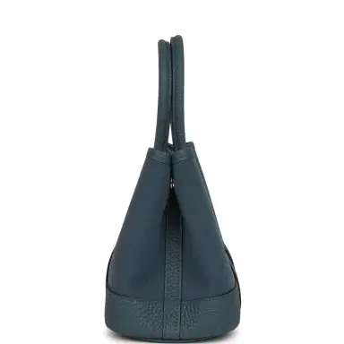 HERMÈS Hermes Garden Party Neo 23 Bleu Tempete Toile Officier and Negonda Palladium Hardware | Thumbnail 3 HERMÈS Hermes Garden Party Neo 23 Bleu Tempete Toile Officier and Negonda Palladium Hardware | Thumbnail 3
