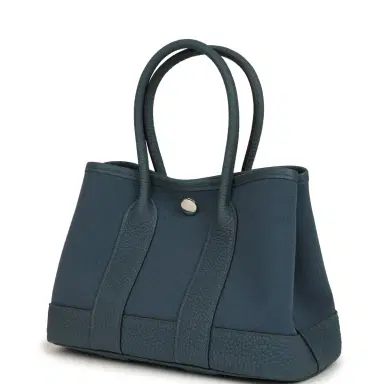 HERMÈS Hermes Garden Party Neo 23 Bleu Tempete Toile Officier and Negonda Palladium Hardware | Thumbnail 5 HERMÈS Hermes Garden Party Neo 23 Bleu Tempete Toile Officier and Negonda Palladium Hardware | Thumbnail 5
