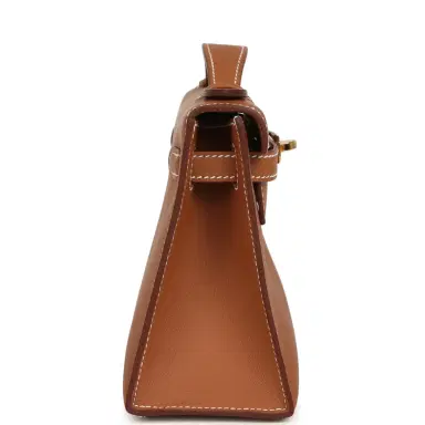 HERMÈS Hermes Kelly Pochette Gold Swift Gold Hardware | Thumbnail 3 HERMÈS Hermes Kelly Pochette Gold Swift Gold Hardware | Thumbnail 3