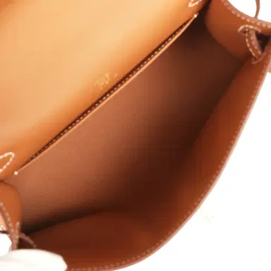 HERMÈS Hermes Kelly Pochette Gold Swift Gold Hardware | Thumbnail 7 HERMÈS Hermes Kelly Pochette Gold Swift Gold Hardware | Thumbnail 7