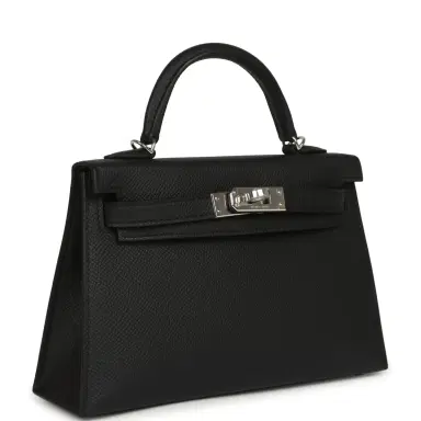 HERMÈS Hermes Kelly Sellier 20 Black Epsom Palladium Hardware | Thumbnail 2 HERMÈS Hermes Kelly Sellier 20 Black Epsom Palladium Hardware | Thumbnail 2