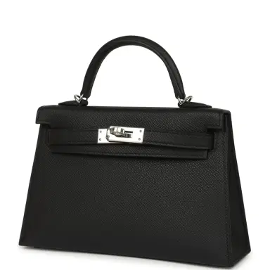 HERMÈS Hermes Kelly Sellier 20 Black Epsom Palladium Hardware | Thumbnail 5 HERMÈS Hermes Kelly Sellier 20 Black Epsom Palladium Hardware | Thumbnail 5