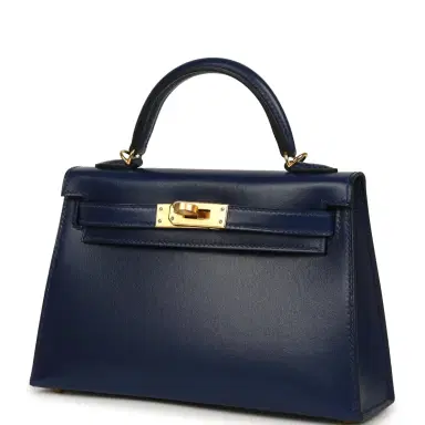 HERMÈS Hermes Kelly Sellier 20 Bleu Saphir Box Gold Hardware | Thumbnail 5 HERMÈS Hermes Kelly Sellier 20 Bleu Saphir Box Gold Hardware | Thumbnail 5