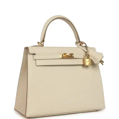 HERMÈS Hermes Kelly Sellier 25 Craie Epsom Gold Hardware | Thumbnail 2 HERMÈS Hermes Kelly Sellier 25 Craie Epsom Gold Hardware | Thumbnail 2