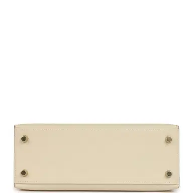 HERMÈS Hermes Kelly Sellier 25 Craie Epsom Gold Hardware | Thumbnail 6 HERMÈS Hermes Kelly Sellier 25 Craie Epsom Gold Hardware | Thumbnail 6