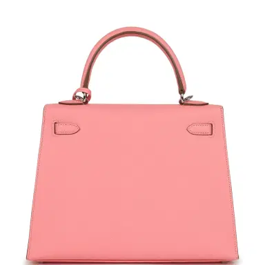 HERMÈS Hermes Kelly Sellier 25 Rose Confetti Epsom Palladium Hardware | Thumbnail 4 HERMÈS Hermes Kelly Sellier 25 Rose Confetti Epsom Palladium Hardware | Thumbnail 4