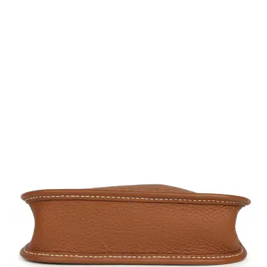 HERMÈS Pre-owned Hermes Evelyne TPM Gold Clemence Palladium Hardware | Thumbnail 6 HERMÈS Pre-owned Hermes Evelyne TPM Gold Clemence Palladium Hardware | Thumbnail 6