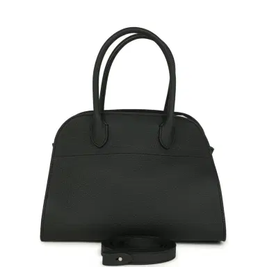 The Row The Row Soft Margaux 10 Bag Dark Pine Calfskin Silver Hardware | Thumbnail 1 The Row The Row Soft Margaux 10 Bag Dark Pine Calfskin Silver Hardware | Thumbnail 1