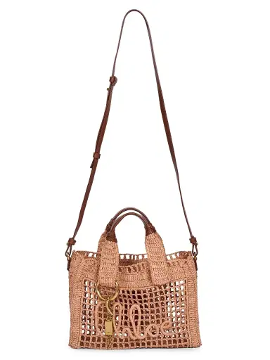 Chloé Women's Summer Banana Mini Raffia Top Handle Bag - Clay Brown | Thumbnail 7 Chloé Women's Summer Banana Mini Raffia Top Handle Bag - Clay Brown | Thumbnail 7