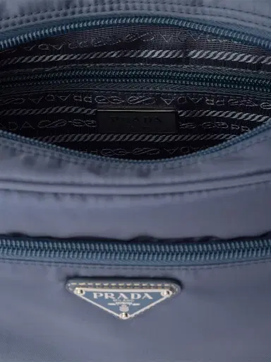Prada Women's Re-Nylon Shoulder Bag - Navy Blue | Thumbnail 4 Prada Women's Re-Nylon Shoulder Bag - Navy Blue | Thumbnail 4