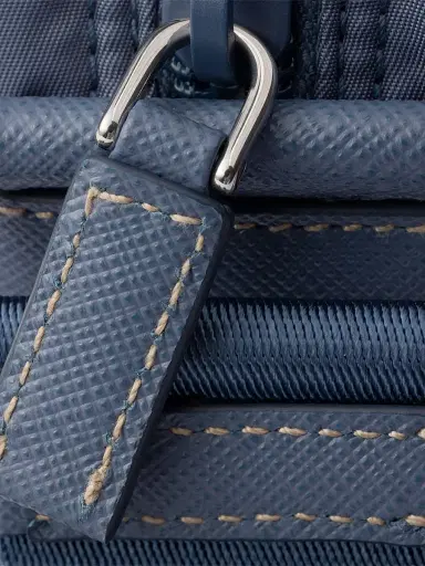 Prada Women's Re-Nylon Shoulder Bag - Navy Blue | Thumbnail 5 Prada Women's Re-Nylon Shoulder Bag - Navy Blue | Thumbnail 5