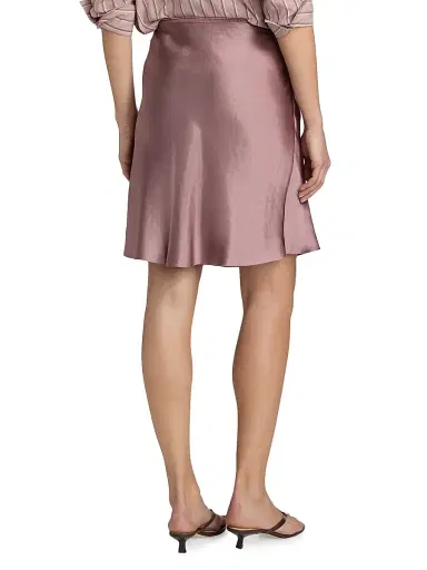 Vince Women's Lingerie-Trim Satin Slip Mini Skirt | Thumbnail 5 Vince Women's Lingerie-Trim Satin Slip Mini Skirt | Thumbnail 5