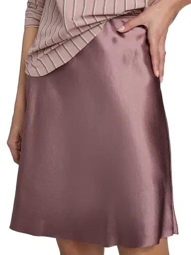 Vince Women's Lingerie-Trim Satin Slip Mini Skirt | Thumbnail 6 Vince Women's Lingerie-Trim Satin Slip Mini Skirt | Thumbnail 6