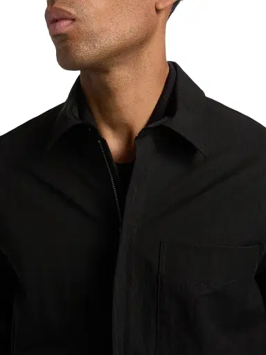 Vince Men's Patch Pocket Cotton-Blend Shirt Jacket - Black - Size XXL | Thumbnail 6 Vince Men's Patch Pocket Cotton-Blend Shirt Jacket - Black - Size XXL | Thumbnail 6