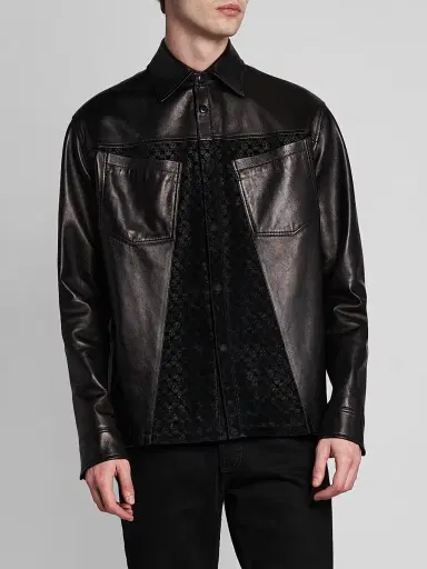 Alexander McQueen Men's Skull-Embossed Leather Jacket - Black - Size 42 | Thumbnail 3 Alexander McQueen Men's Skull-Embossed Leather Jacket - Black - Size 42 | Thumbnail 3