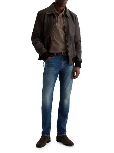 AG Jeans Men's Bryce Stretch-Cotton Polo Shirt - Soft Mushroom | Thumbnail 2 AG Jeans Men's Bryce Stretch-Cotton Polo Shirt - Soft Mushroom | Thumbnail 2
