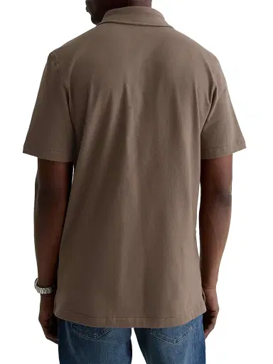 AG Jeans Men's Bryce Stretch-Cotton Polo Shirt - Soft Mushroom | Thumbnail 5 AG Jeans Men's Bryce Stretch-Cotton Polo Shirt - Soft Mushroom | Thumbnail 5