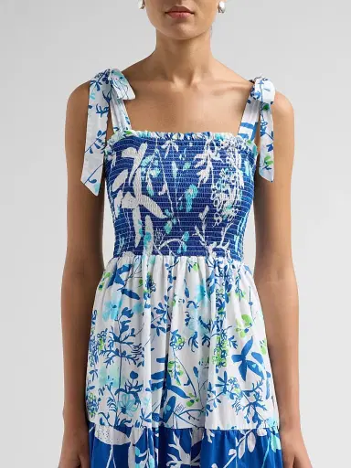 Lilly Pulitzer Women's Athyn Smocked Maxi Dress - Resort White Sea | Thumbnail 5 Lilly Pulitzer Women's Athyn Smocked Maxi Dress - Resort White Sea | Thumbnail 5