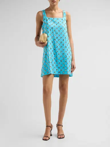 Lilly Pulitzer Women's Tamala Beaded Sequin Shift Dress - Turquoise Tide | Thumbnail 2 Lilly Pulitzer Women's Tamala Beaded Sequin Shift Dress - Turquoise Tide | Thumbnail 2