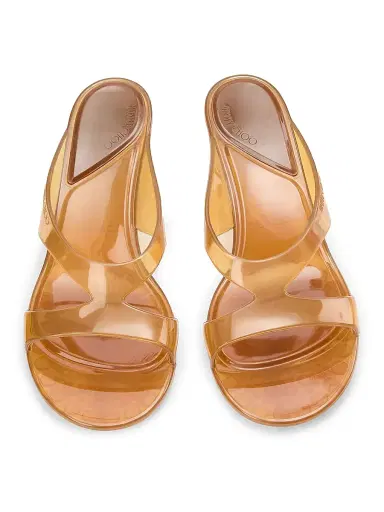 Jimmy Choo Women's Jelly Drop 50MM Sandals - Amber | Thumbnail 4 Jimmy Choo Women's Jelly Drop 50MM Sandals - Amber | Thumbnail 4